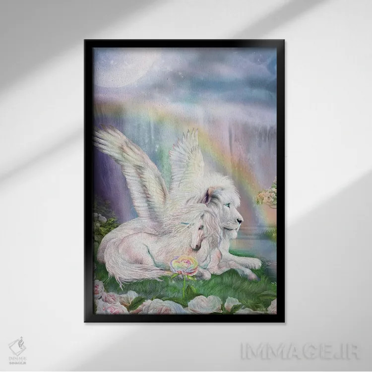 تابلو فراتر از خیال اثر کارول کاوالاریس - نمای قابدار مشکی