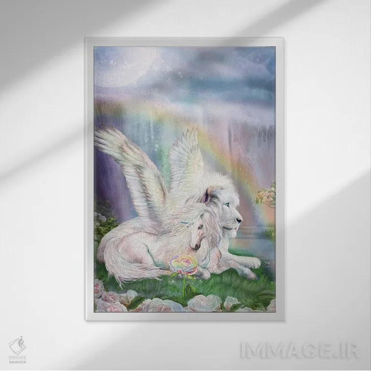 تابلو فراتر از خیال اثر کارول کاوالاریس - نمای قابدار سفید