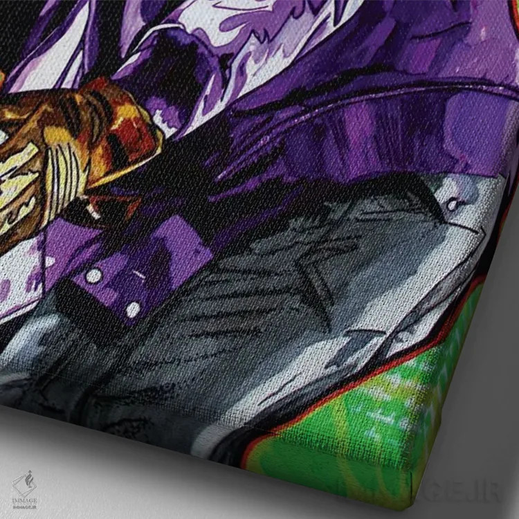 تابلو KB (بدون ترجمه) اثر کلودیا آگیلرا - نمای نزدیک بافت بوم