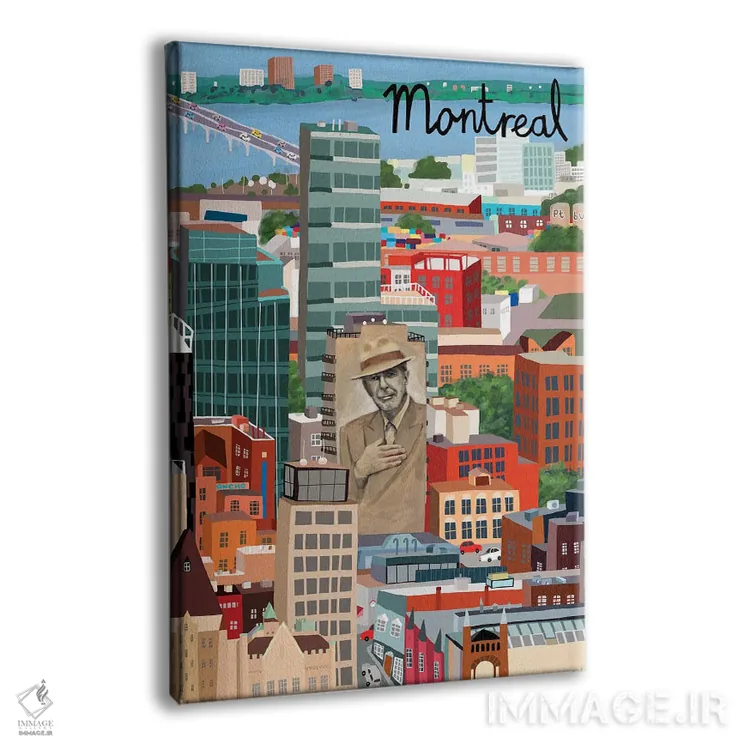 تابلو نمای هوایی مونترال اثر کارلا دالی - نمای پرسپکتیو محصول