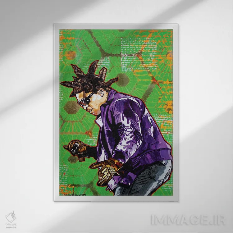 تابلو KB (بدون ترجمه) اثر کلودیا آگیلرا - نمای قابدار سفید