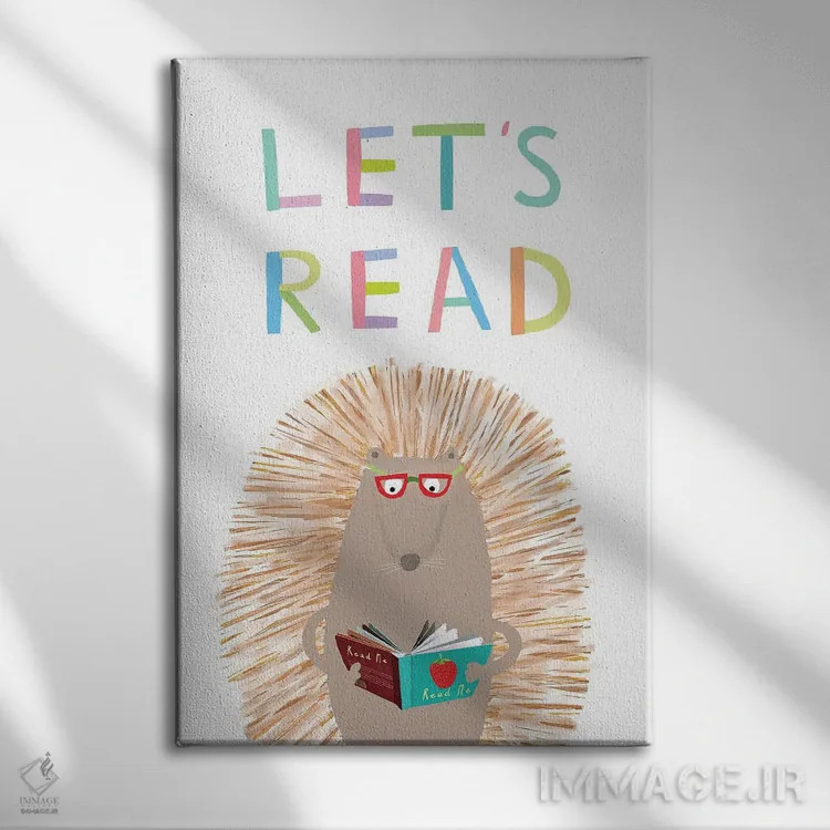 تابلو حروف الفبا اثر کارلا دالی - نمای روبهرو روی دیوار