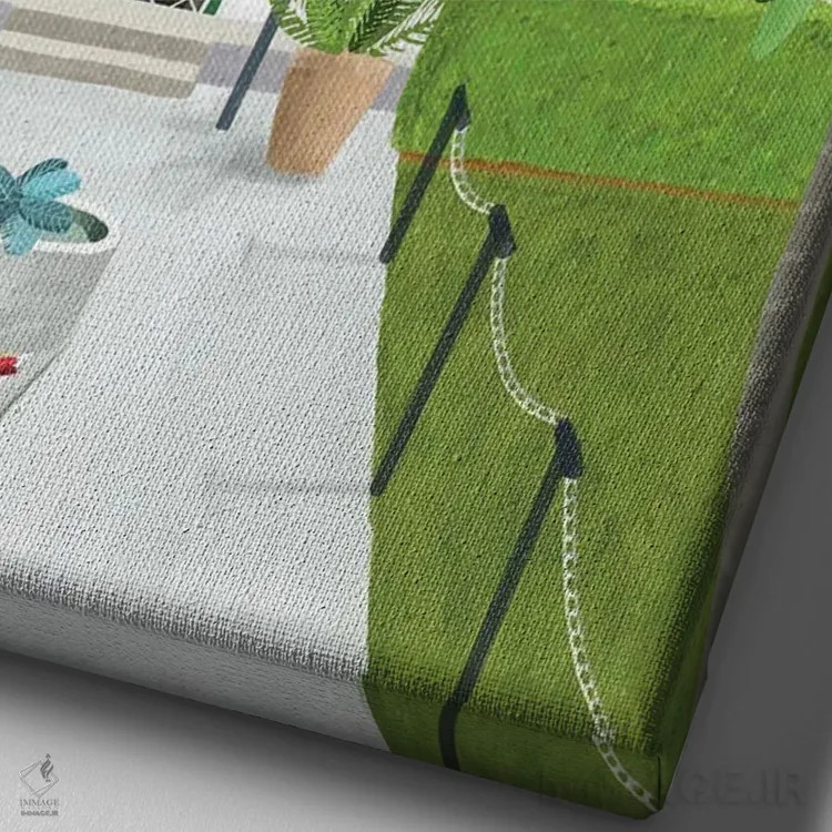 تابلو کلید غربی همینگوی (ارجاع به ارنست همینگوی، محل اقامت او) اثر کارلا دالی - نمای نزدیک بافت بوم