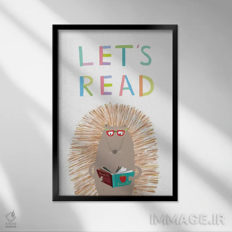 تابلو حروف الفبا اثر کارلا دالی - نمای قابدار مشکی