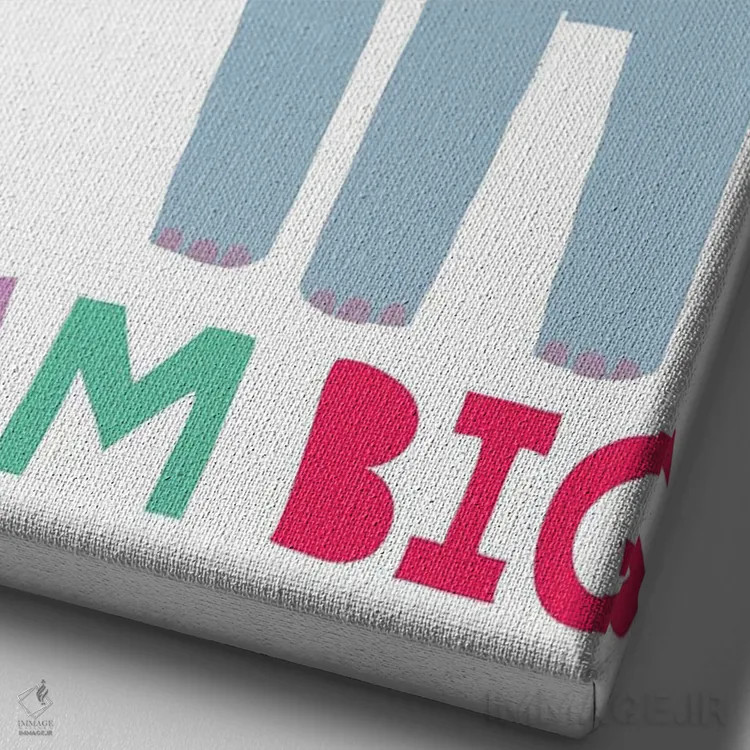 تابلو رویای بزرگ کن اثر کارلا دالی - نمای نزدیک بافت بوم