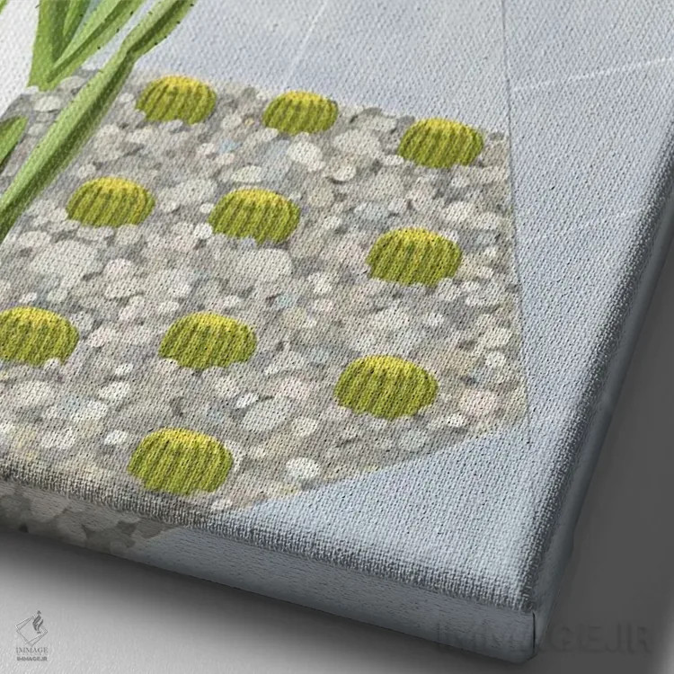 تابلو پالم اسپرینگز اثر کارلا دالی - نمای نزدیک بافت بوم