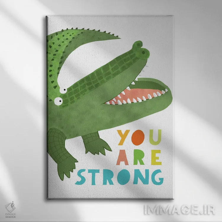 تابلو تو قوی هستی اثر کارلا دالی - نمای روبهرو روی دیوار