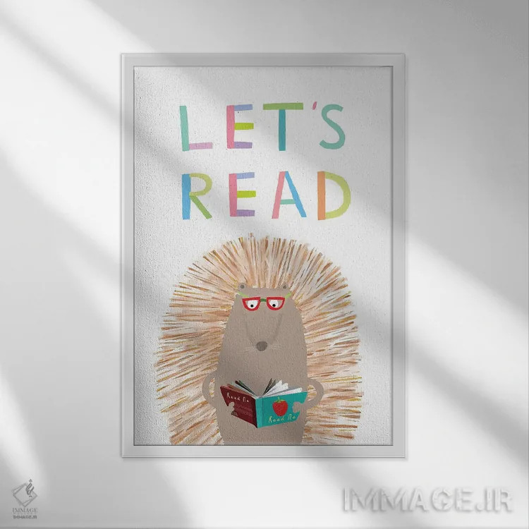 تابلو حروف الفبا اثر کارلا دالی - نمای قابدار سفید