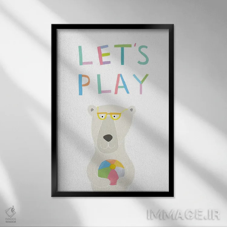 تابلو حروف الفبا اثر کارلا دالی - نمای قابدار مشکی