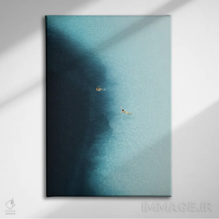 تابلو ژرفاها اثر آندریا کاروزو - نمای روبهرو روی دیوار