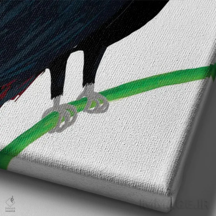 تابلو تو منحصر به فرد هستی اثر کارلا دالی - نمای نزدیک بافت بوم