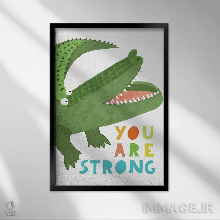 تابلو تو قوی هستی اثر کارلا دالی - نمای قابدار مشکی