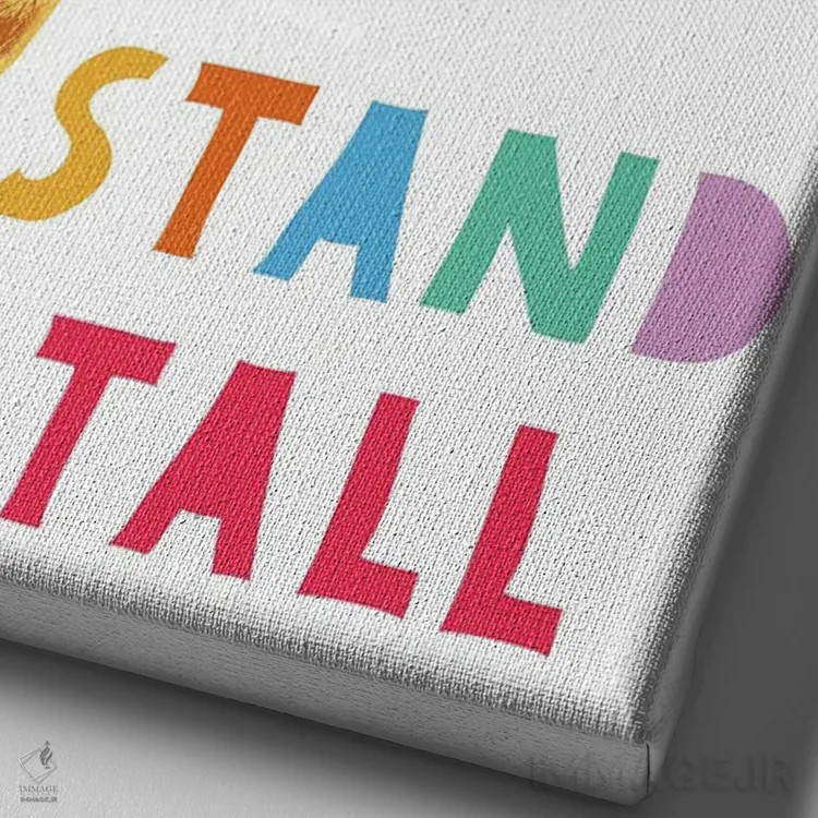 تابلو سرافراز باش اثر کارلا دالی - نمای نزدیک بافت بوم