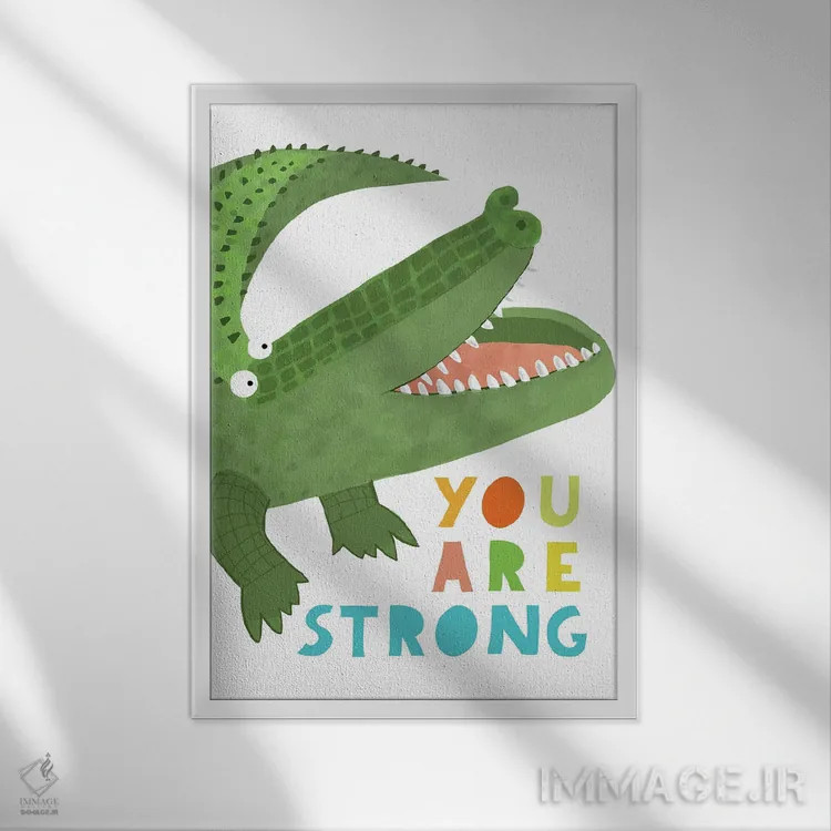 تابلو تو قوی هستی اثر کارلا دالی - نمای قابدار سفید