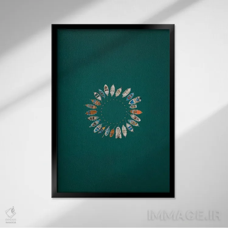 تابلو گیرندهٔ رویا اثر آندریا کاروزو - نمای قابدار مشکی