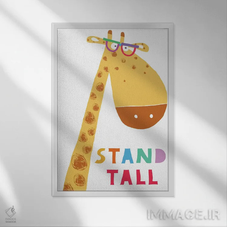 تابلو سرافراز باش اثر کارلا دالی - نمای قابدار سفید