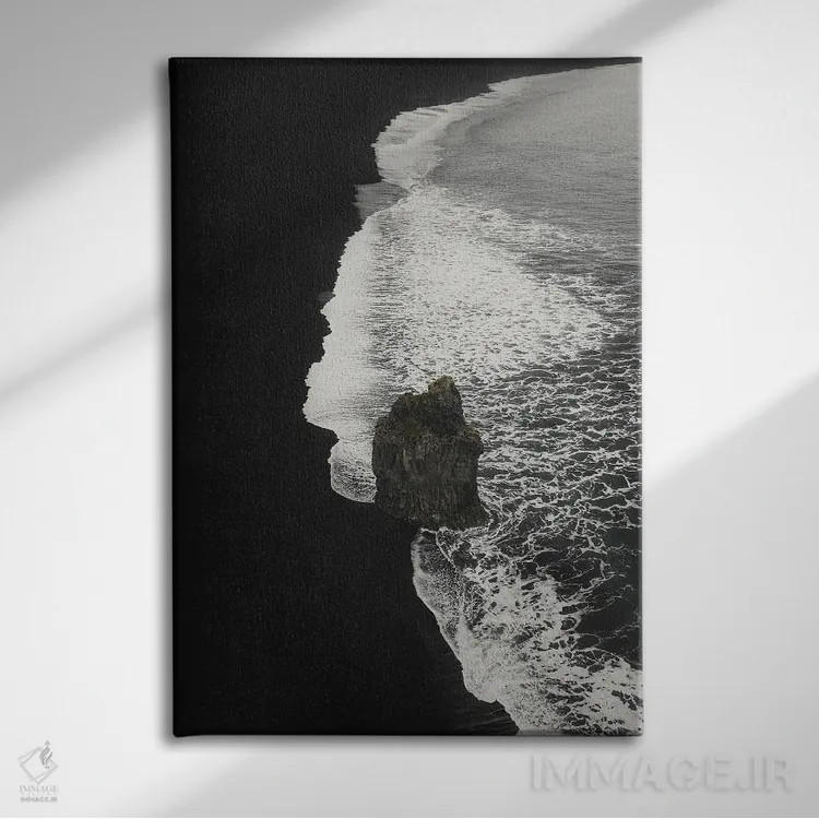 تابلو سنگ کفآلود اثر آندریا کاروزو - نمای روبهرو روی دیوار