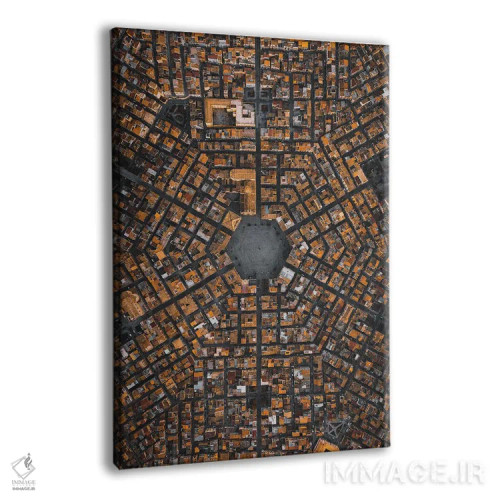 تابلو ششضلعی اثر آندریا کاروزو - نمای پرسپکتیو محصول