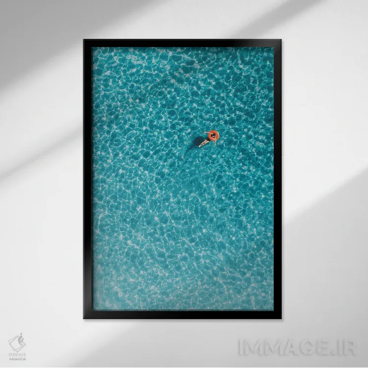 تابلو شناور اثر آندریا کاروزو - نمای قابدار مشکی