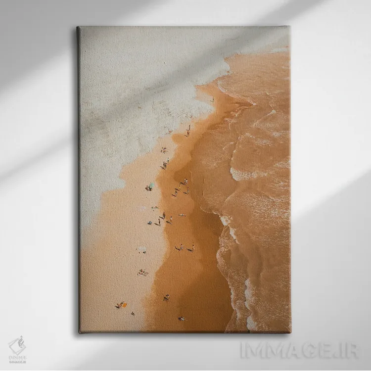 تابلو سایههای ساحل اثر آندریا کاروزو - نمای روبهرو روی دیوار