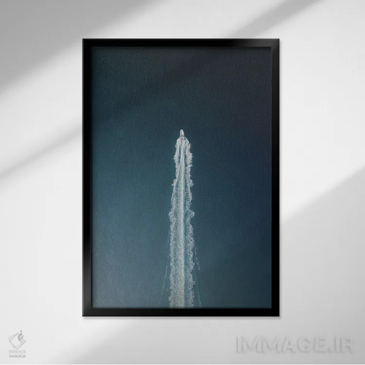 تابلو پرواز (یا پرتاب) اثر آندریا کاروزو - نمای قابدار مشکی