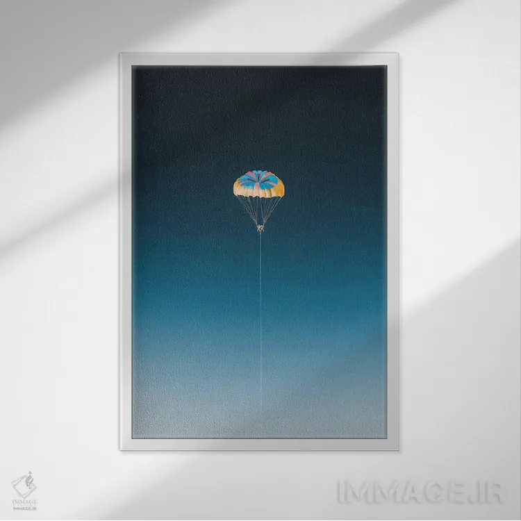 تابلو آبنبات چوبی اثر آندریا کاروزو - نمای قابدار سفید