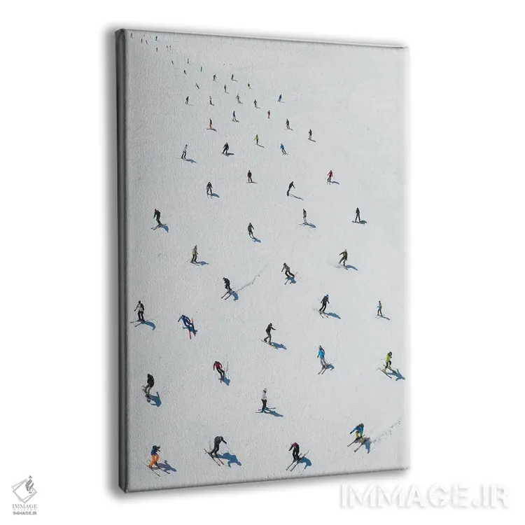 تابلو اسکیبازان اثر آندریا کاروزو - نمای پرسپکتیو محصول