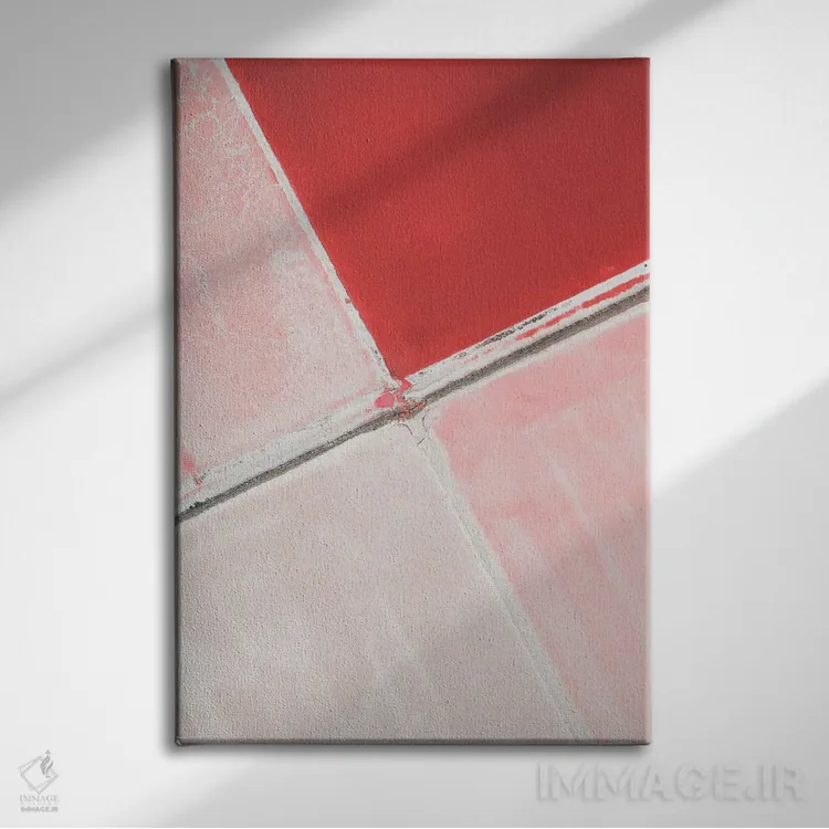 تابلو نمک صورتی اثر آندریا کاروزو - نمای روبهرو روی دیوار