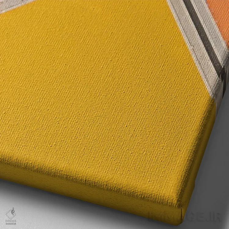 تابلو موزاییک رنگها اثر آندریا کاروزو - نمای نزدیک بافت بوم