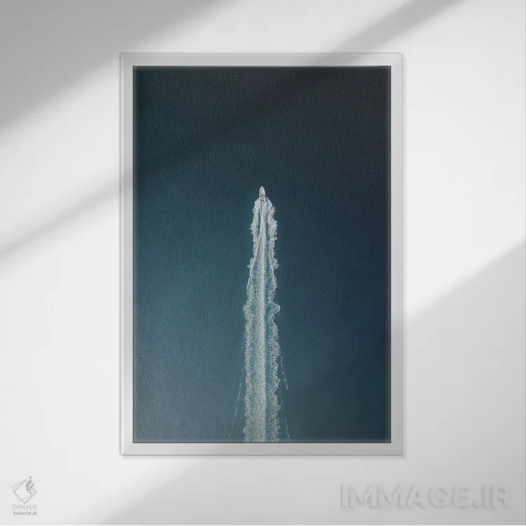 تابلو پرواز (یا پرتاب) اثر آندریا کاروزو - نمای قابدار سفید