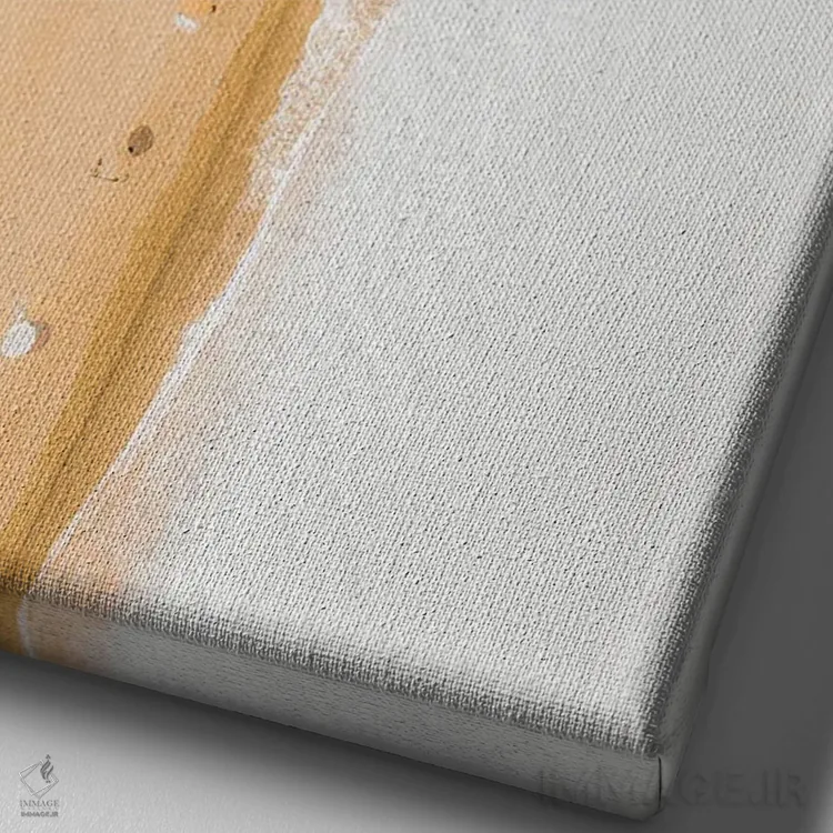 تابلو شن نرم اثر آندریا کاروزو - نمای نزدیک بافت بوم