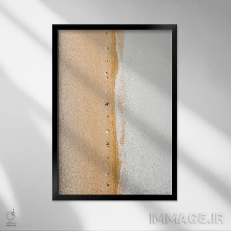 تابلو شن نرم اثر آندریا کاروزو - نمای قابدار مشکی