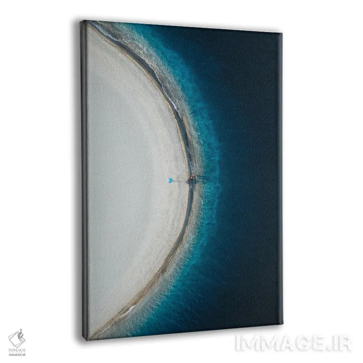 تابلو کوارتز آبی اثر آندریا کاروزو - نمای پرسپکتیو محصول