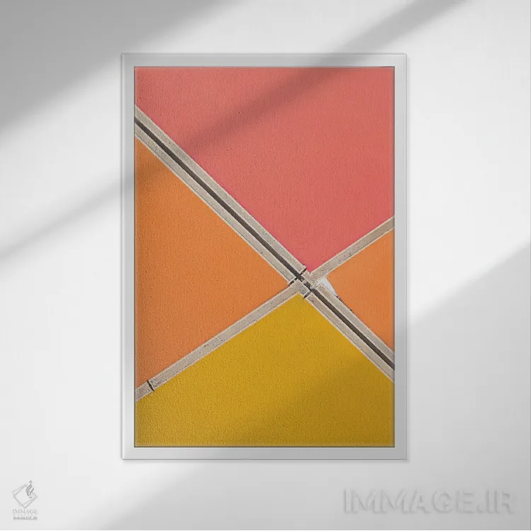 تابلو موزاییک رنگها اثر آندریا کاروزو - نمای قابدار سفید