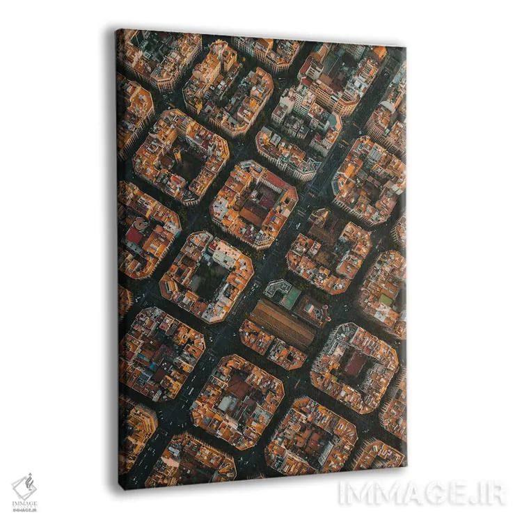 تابلو مکعبها اثر آندریا کاروزو - نمای پرسپکتیو محصول