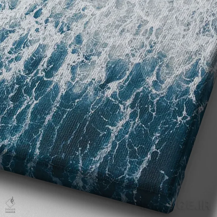 تابلو نقطهٔ شکست اثر آندریا کاروزو - نمای نزدیک بافت بوم