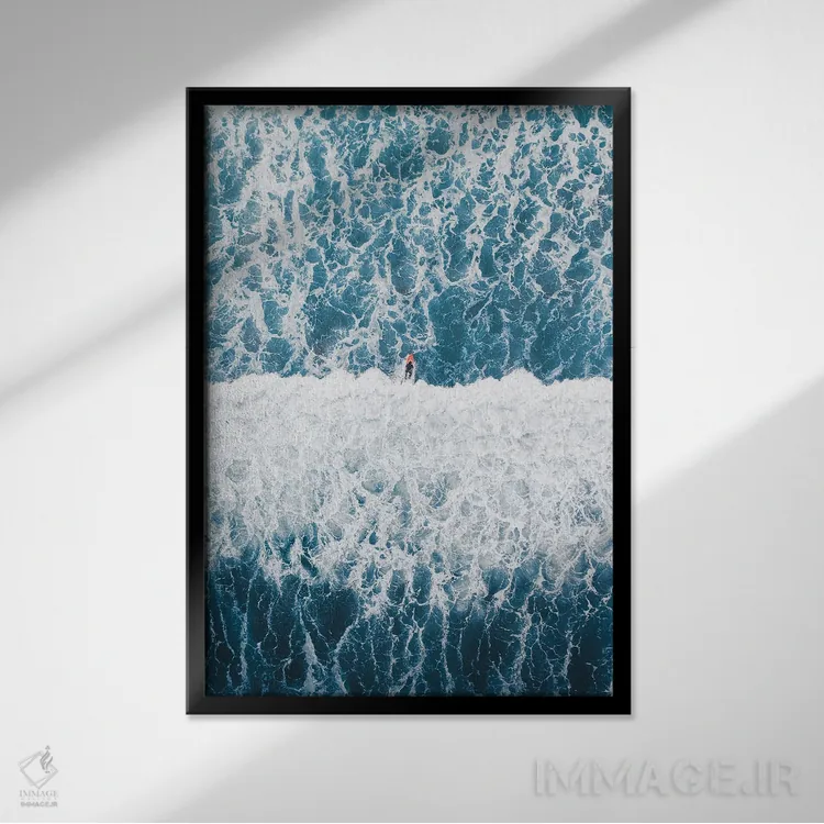 تابلو نقطهٔ شکست اثر آندریا کاروزو - نمای قابدار مشکی