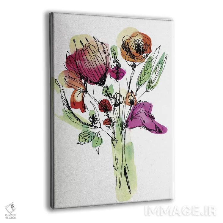 تابلو دستهگل گلهای وحشی اثر کایِنا بلانکا - نمای پرسپکتیو محصول