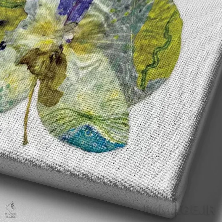 تابلو تنهایی (قسمت اول) اثر کایِنا بلانکا - نمای نزدیک بافت بوم