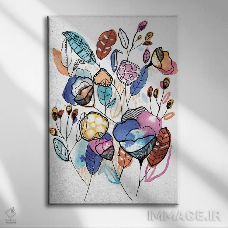 تابلو دستهگل اثر کایِنا بلانکا - نمای روبهرو روی دیوار