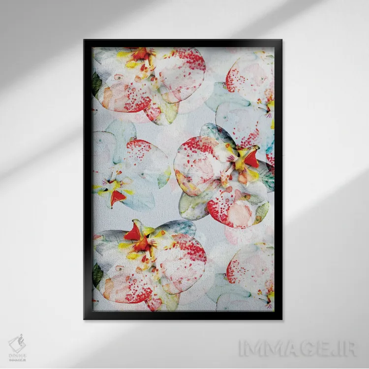 تابلو شکوفهٔ زودهنگام اثر کایِنا بلانکا - نمای قابدار مشکی