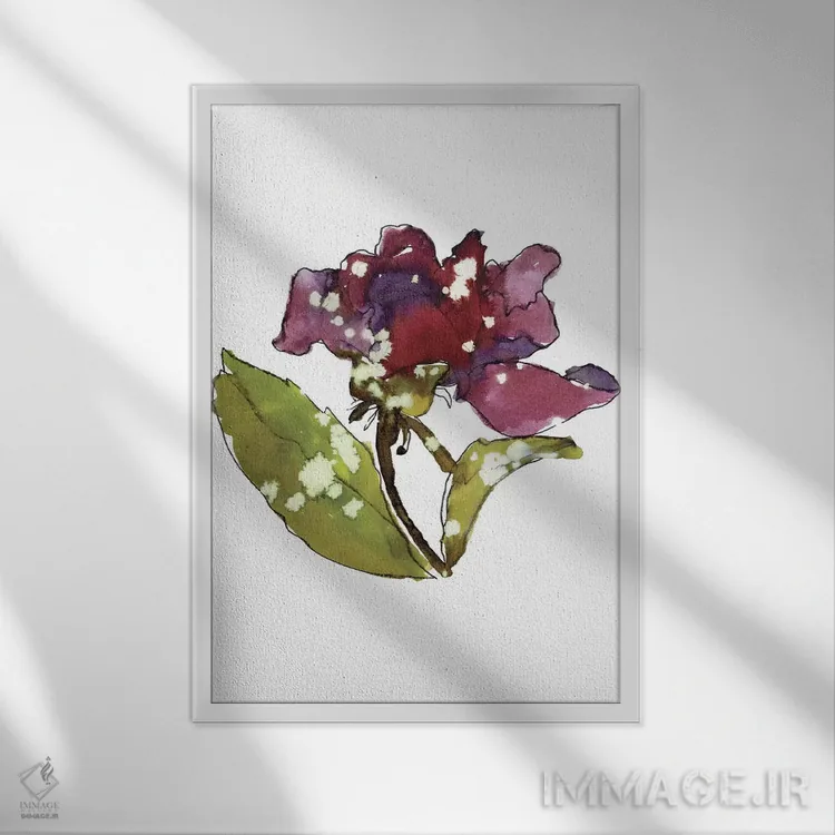 تابلو رز مارسالا اثر کایِنا بلانکا - نمای قابدار سفید