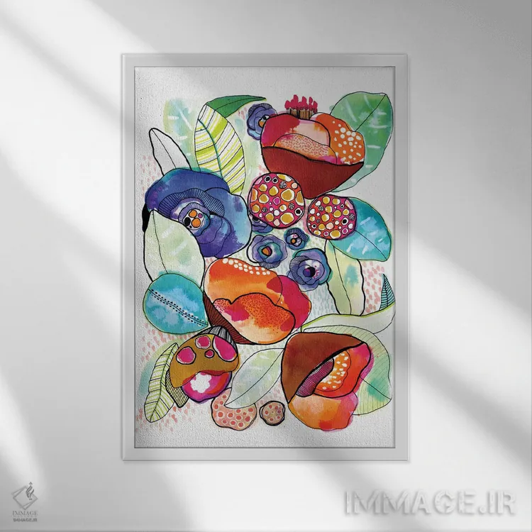 تابلو شور و اشتیاق اثر کایِنا بلانکا - نمای قابدار سفید