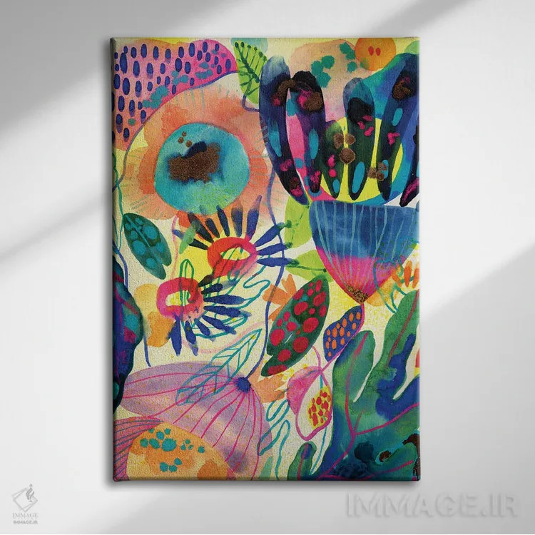 تابلو باغ نئونی اثر کایِنا بلانکا - نمای روبهرو روی دیوار