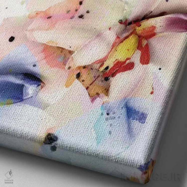 تابلو ارکیدههای روانگردان اثر کایِنا بلانکا - نمای نزدیک بافت بوم