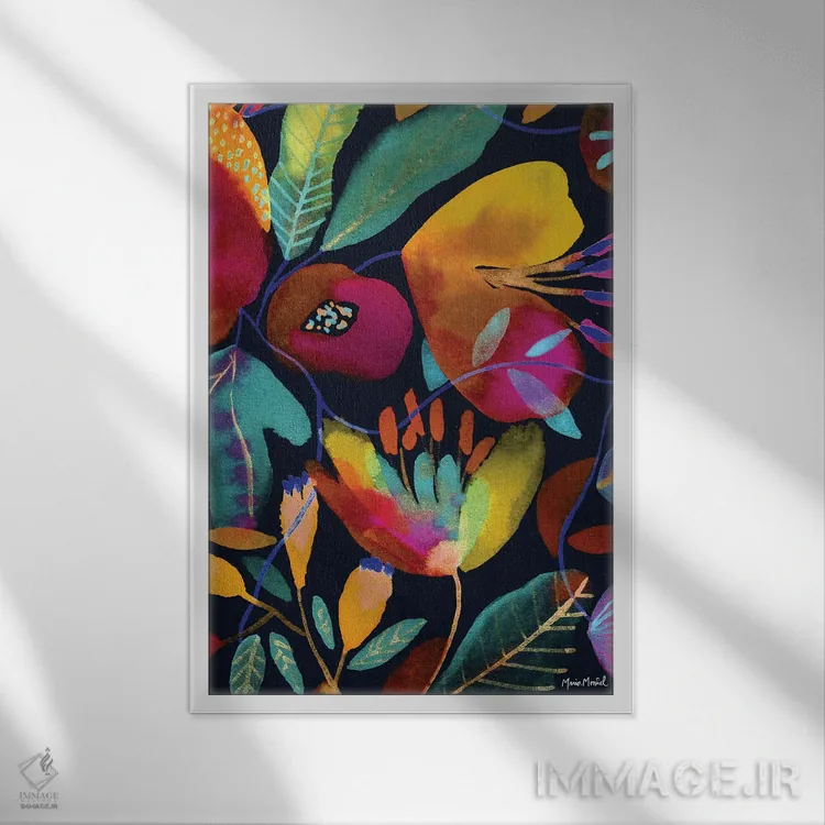 تابلو طلایی اثر کایِنا بلانکا - نمای قابدار سفید