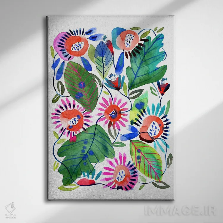 تابلو رشد اثر کایِنا بلانکا - نمای روبهرو روی دیوار