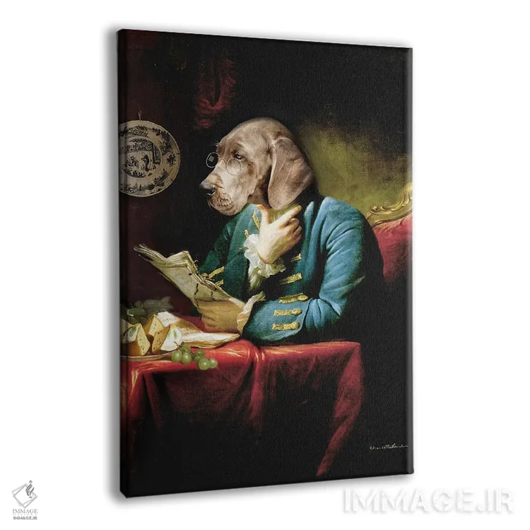 تابلو کتابخانه اثر شارلوت بیرد - نمای پرسپکتیو محصول