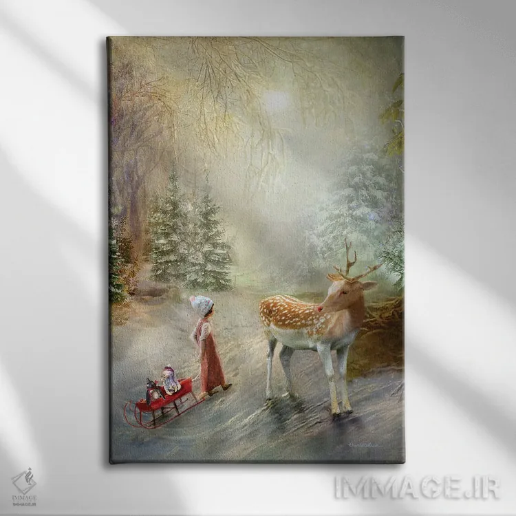 تابلو پرترهٔ رودولف و دوست جدیدش اثر شارلوت بیرد - نمای روبهرو روی دیوار