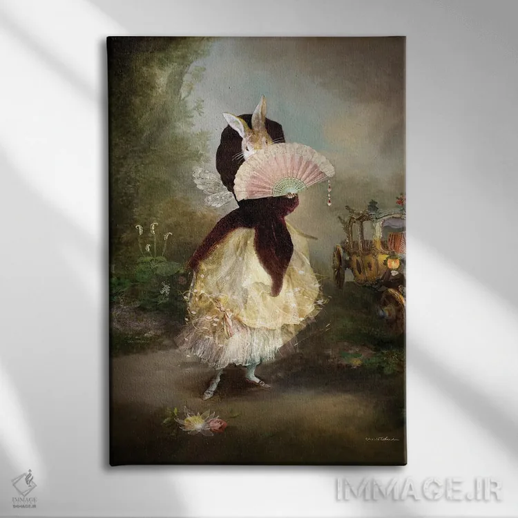 تابلو تواضع اثر شارلوت بیرد - نمای روبهرو روی دیوار